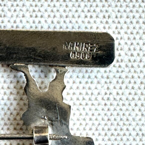 Ramirez 900 Silver Burro Brooch - Picture 6 of 12